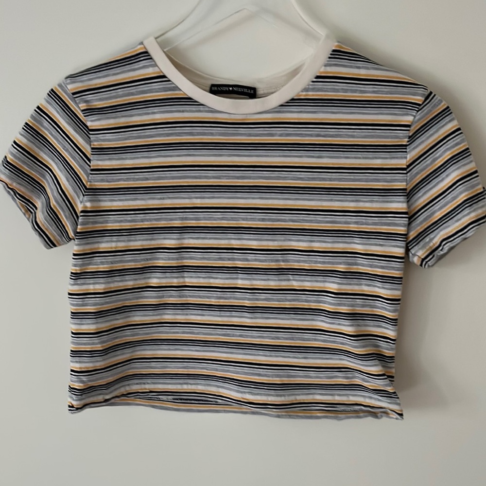 Brandy Melville striped cropped top cropped T-shirt